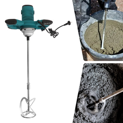 2100W 6-Speed Handheld Cement & Mortar Mixer – High-Efficiency Concrete Stirring Tool