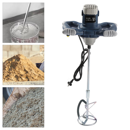 1400W Handheld Electric Cement Mixer – 6-Speed Plaster, Mortar, Paint & Grout Stirrer
