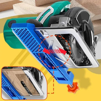 Adjustable Circular Saw Guide Rail – ABS Cutting Machine Base with Positioning Clamps for Precision Milling
