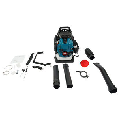 75.6CC 4 Stroke Backpack Leaf Blower 2.6KW Gasoline Powered Engine Lawn Blower Cordless Snow Dust Blowing Cleaning Tool 7000Rpm