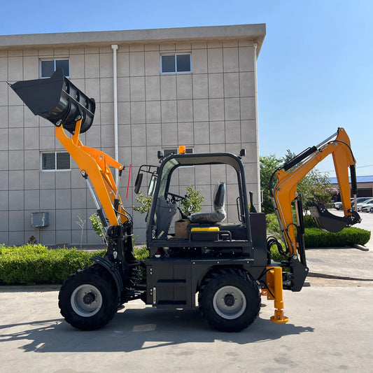 4×4 Backhoe Loader with Kubota Engine – Front Loader & Mini Excavator Combo | 50HP Agricultural Digger