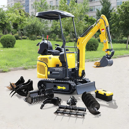 XT12 Pro Mini Excavator – 1200kg Hydraulic Crawler, 1.2 Ton Kubota/Koop Engine, EPA & CE Certified, Compact Digger