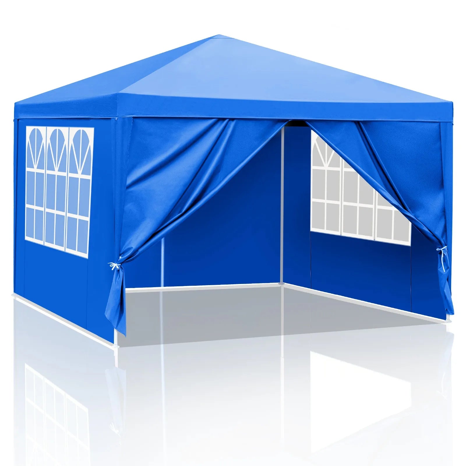 Canopy Party 10'x10' Outdoor Wedding Tent Gazebo Waterproof with 4 Side Walls