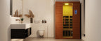 Polar Aurora 2 Person Indoor Sauna Spectrum Infrared Sauna Easy to Install w/ BT and WiFi Control 5 Heater Panels, Home and Gym
