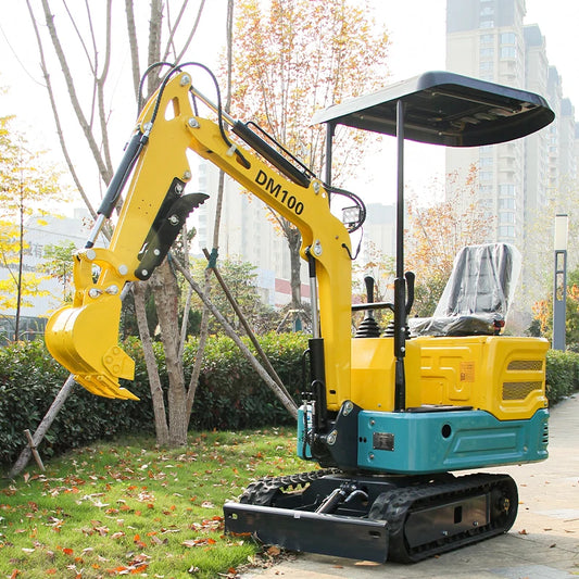 1-Ton Mini Excavator 13.5HP Diesel with Thumb | Compact Trench Digger for Construction & Landscaping | EPA Certified