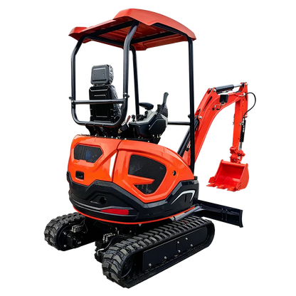 Mini Excavator with Kubota Engine – EPA/Euro 5 Compliant, Tracked, 18HP
