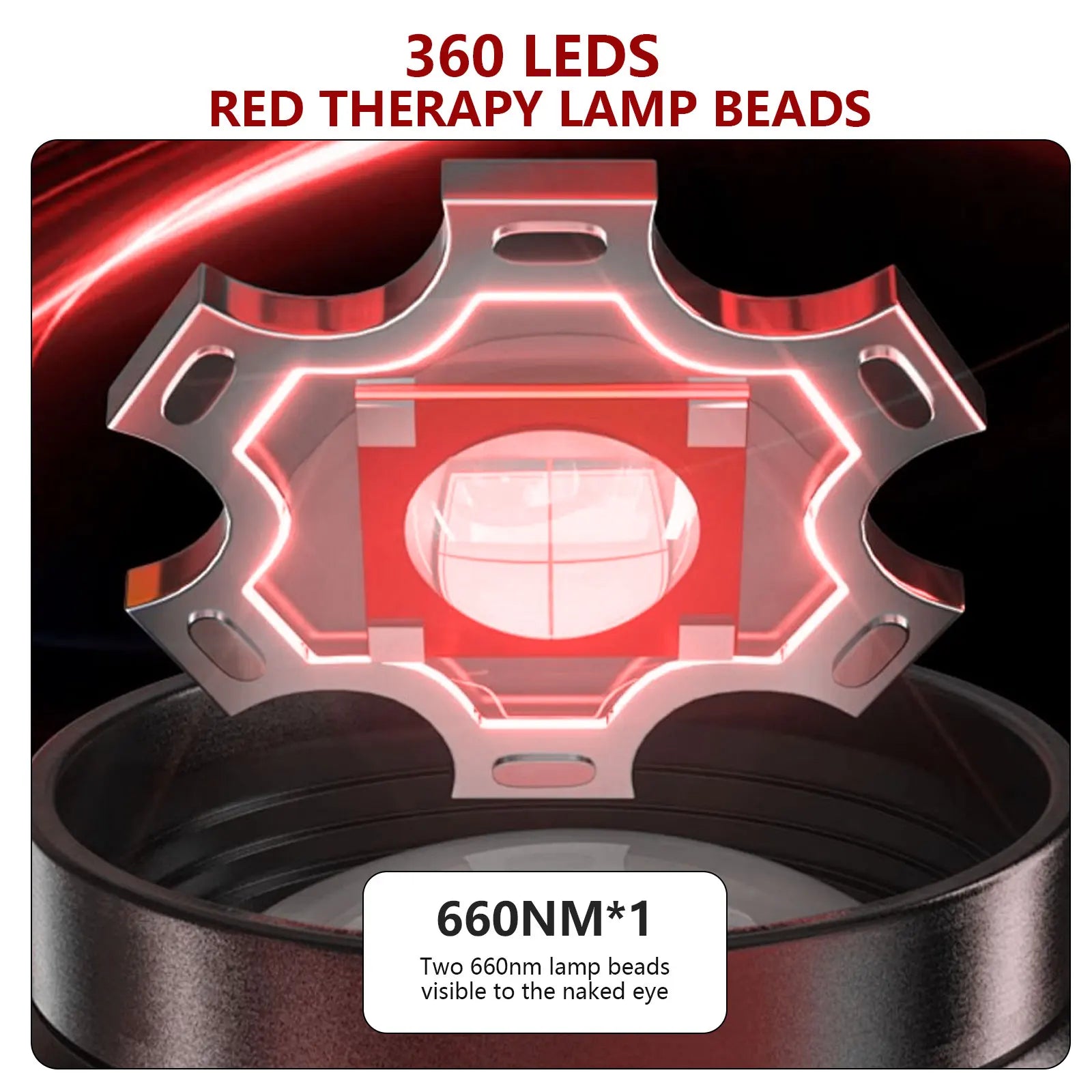 360 LEDs Red Light Belt 660nm&850nm Infrared Light Therapy Pad for Body Fatigue Deep Therapy for Back Knee Hands Feet Relief