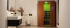 Polar Aurora 2 Person Indoor Sauna Spectrum Infrared Sauna Easy to Install w/ BT and WiFi Control 5 Heater Panels, Home and Gym
