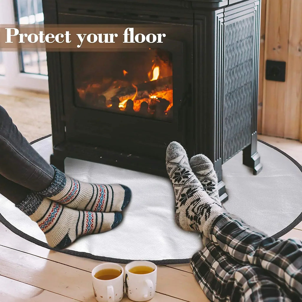 Grill Mat Fireproof Pad Flame Retardant Fiberglass Fire Blanket For Wood Burner Outdoor Picnic Barbecue Heat Insulation