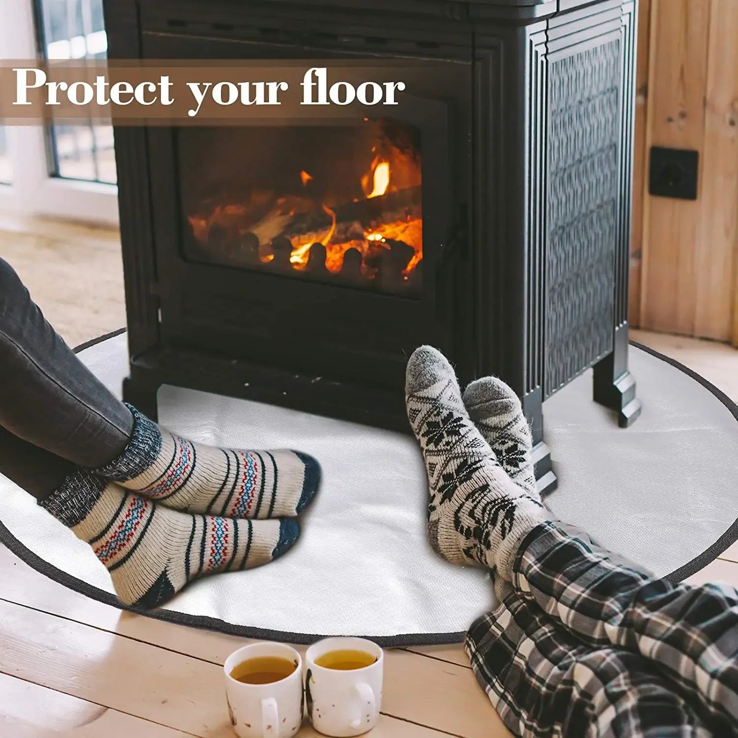 Grill Mat Fireproof Pad Flame Retardant Fiberglass Fire Blanket For Wood Burner Outdoor Picnic Barbecue Heat Insulation