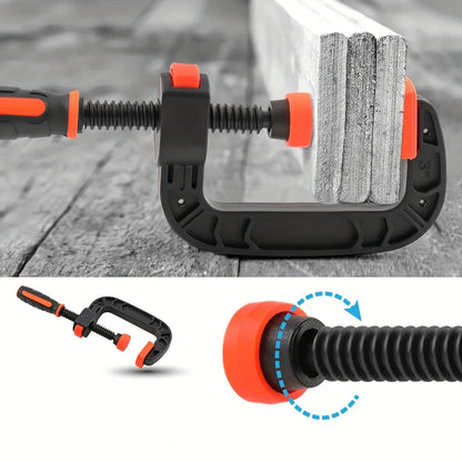 2-Pack 7-Inch Heavy-Duty Spring Clamps – Strong Grip Nylon Plastic Jaw Clips for Woodworking & DIY Projects