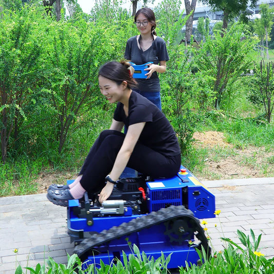 Multi-Function Small Garden Machinery with Core Engine-powered Farm Mower Remote Control Crawler Lawn Mower