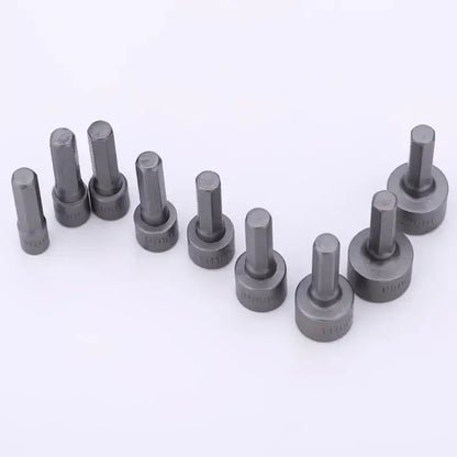 9pcs Nut Driver Set 5mm–13mm – Hex Sockets Sleeve Bits for Screwdriver & Power Drill, Stainless Steel Socket Wrench Set