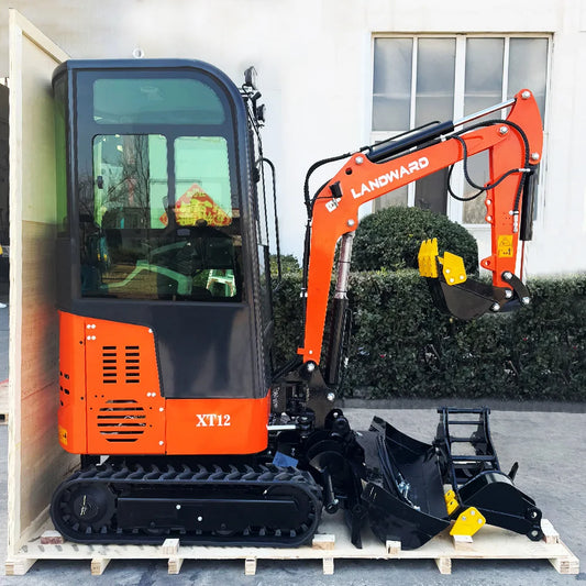 1.2 Ton Hydraulic Mini Excavator – 1200kg Crawler Digger, Koop192 Engine, Orchard & Farm Trencher, CE/EPA Certified