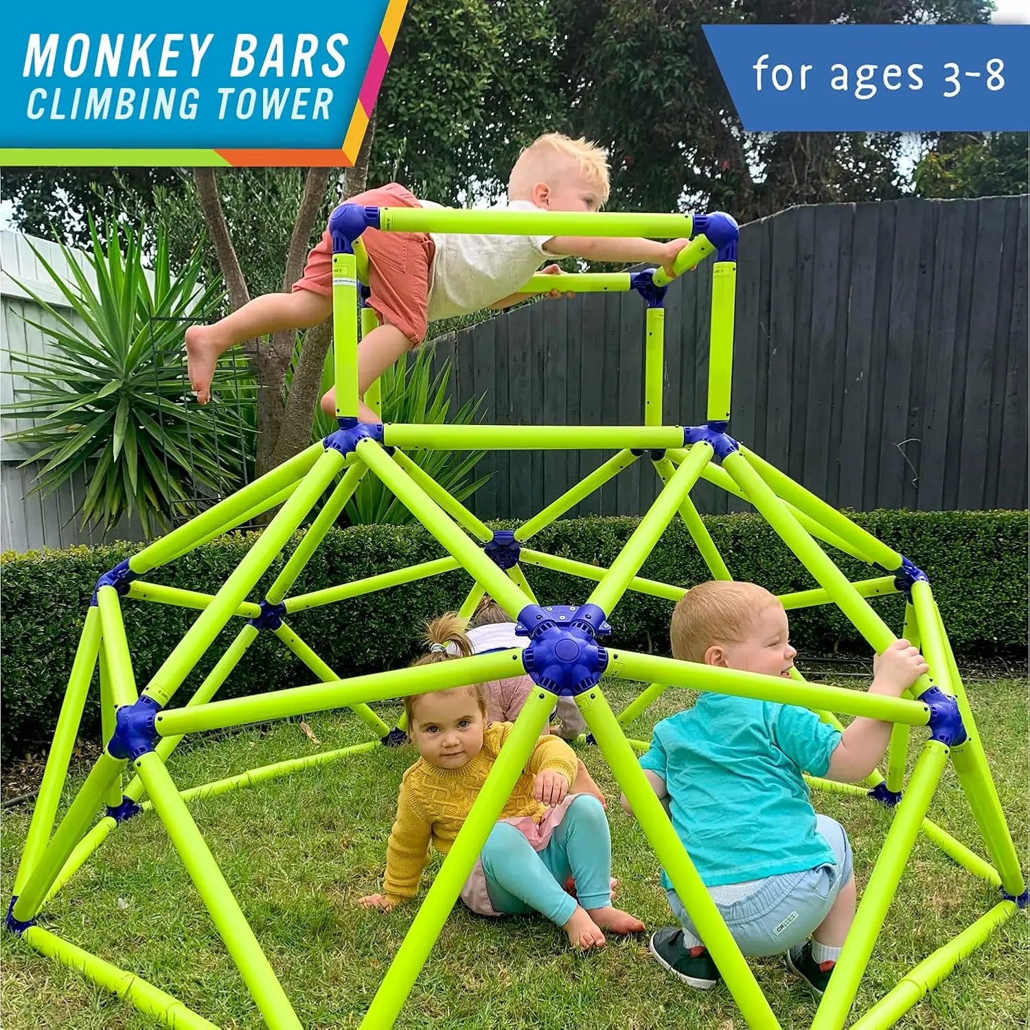 Climbing Dome - Sturdy & Portable Jungle Gym for Kids, Backyard Playset for Toddlers, Active Outdoor Fun