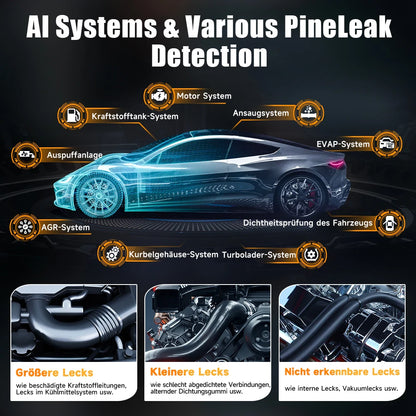 Automotive Smoke Machine 12V Built-in Air Pump EVAP Vacuum Leak Detector Car Pipe Leakage Diagnostic Tester 2025 FOXWELL SD203