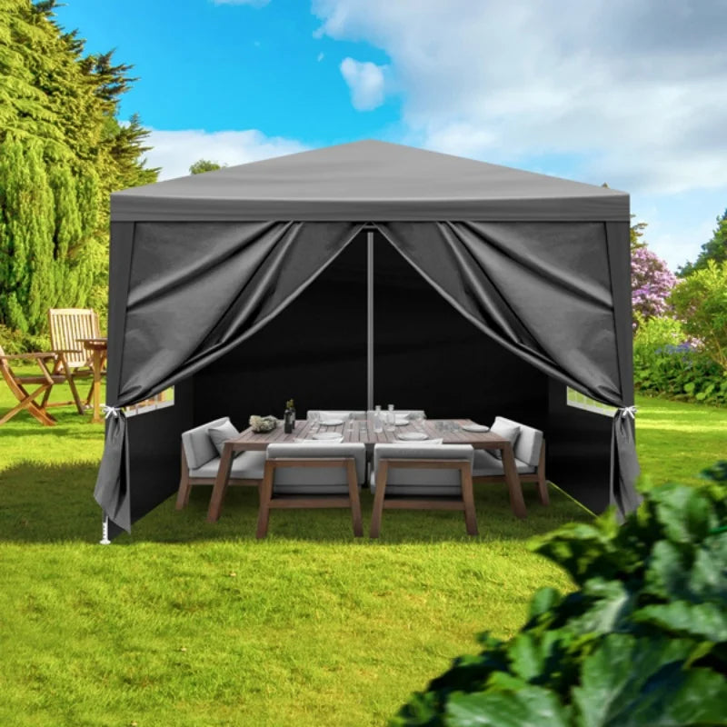 10'x10' Gazebo Waterproof Outdoor Canopy Patio Tent Party Tent for Wedding BBQ Cater for Parties and Backyard Weddings