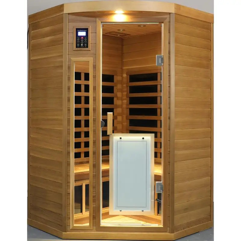 Two-Person Far-Infrared Cedar Indoor Pentagonal Sauna Room