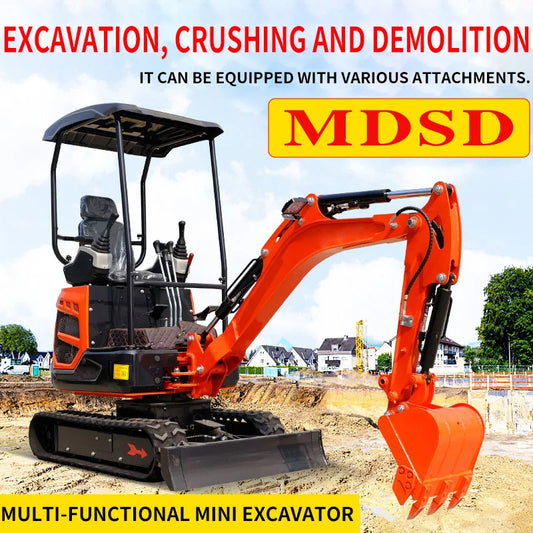 1.2 Ton Mini Crawler Excavator – Kubota EURO 5 Engine, Hydraulic Compact Digger for Agriculture & Construction (CE/EPA Certified)