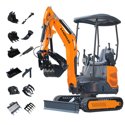 2.5 Ton Mini Excavator with Kubota Engine – 1800KG Hydraulic Digger