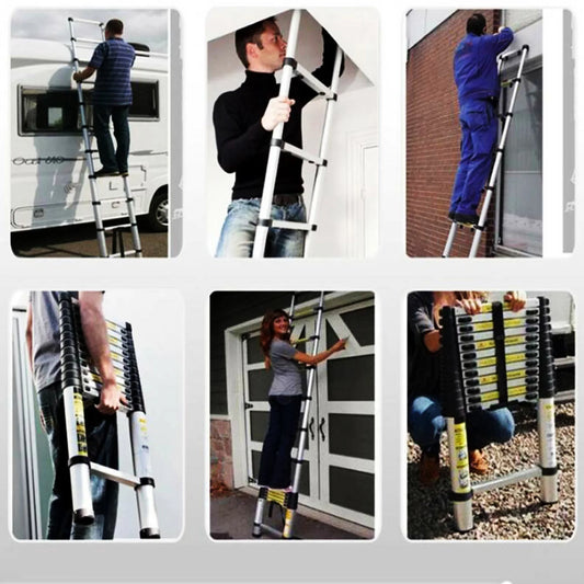 Ladder Portable Extendable Multi-Purpose Folding Aluminium Ladder Heavy Duty Extension