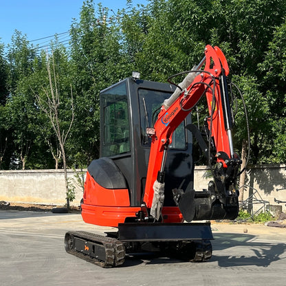 2–2.5 Ton Mini Excavator – Kubota Engine, Crawler Digger, 25HP, 2340mm Digging Depth