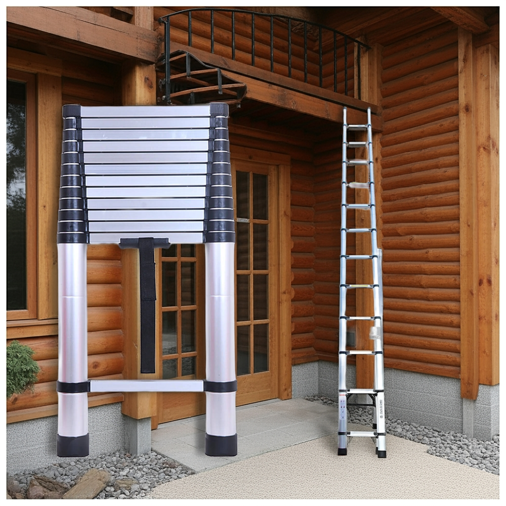 Ladder Portable Extendable Multi-Purpose Folding Aluminium Ladder Heavy Duty Extension