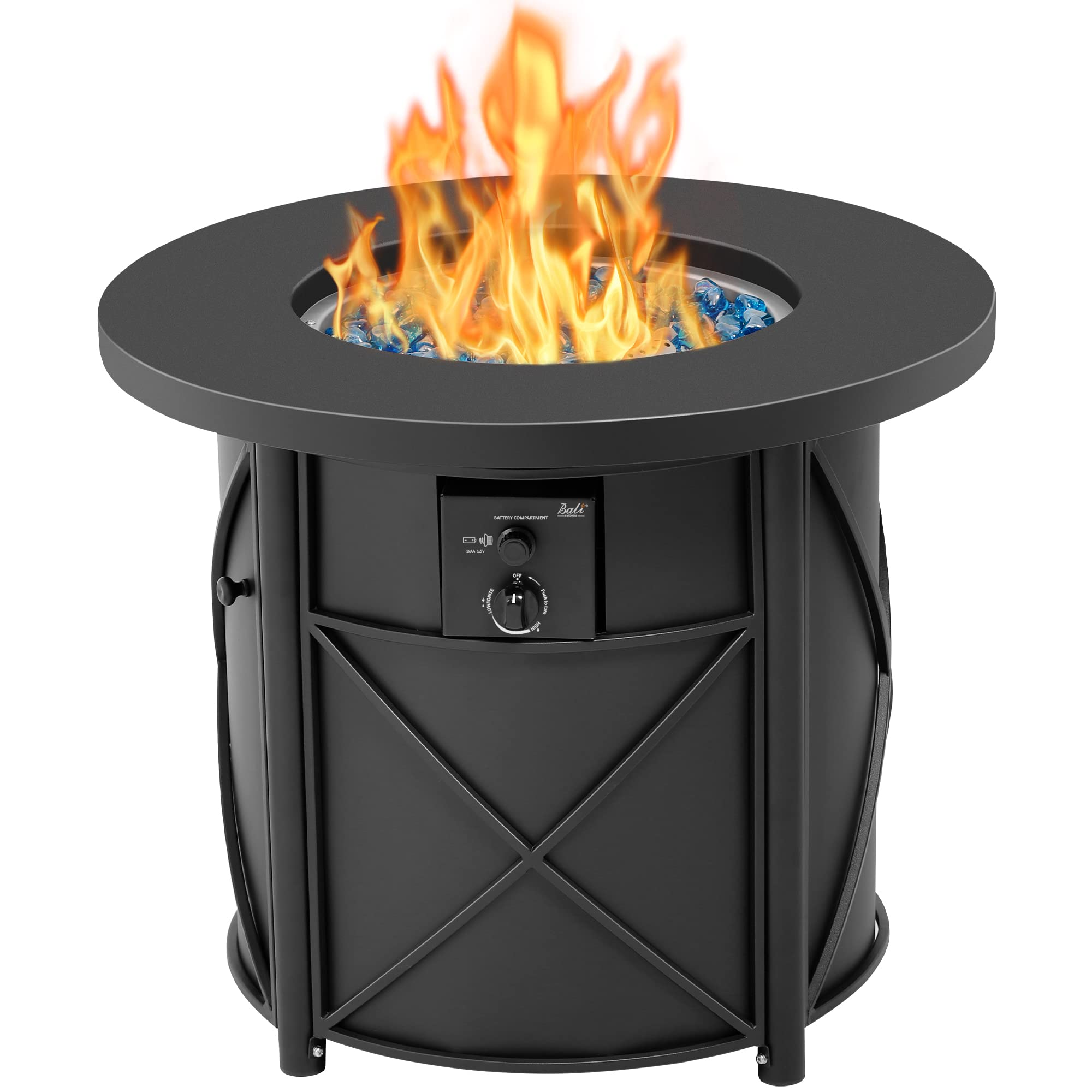 30 Inch Propane Fire Pit Table, Black-Exclusive Price (20 Pieces)