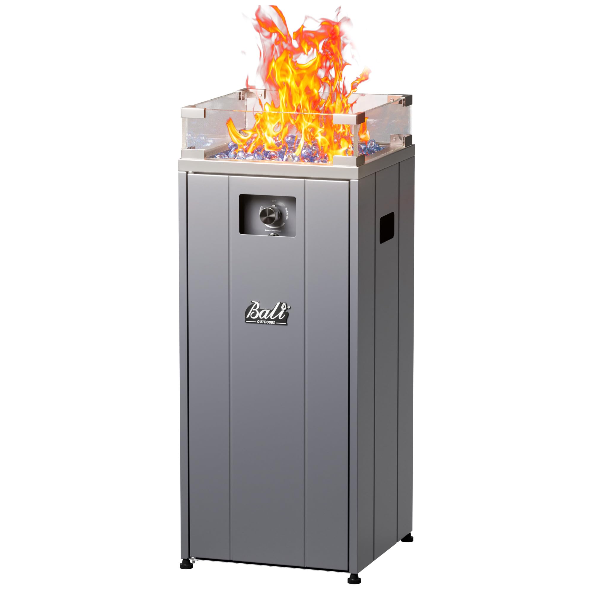 15 inch Propane Fire Pit,Sliver