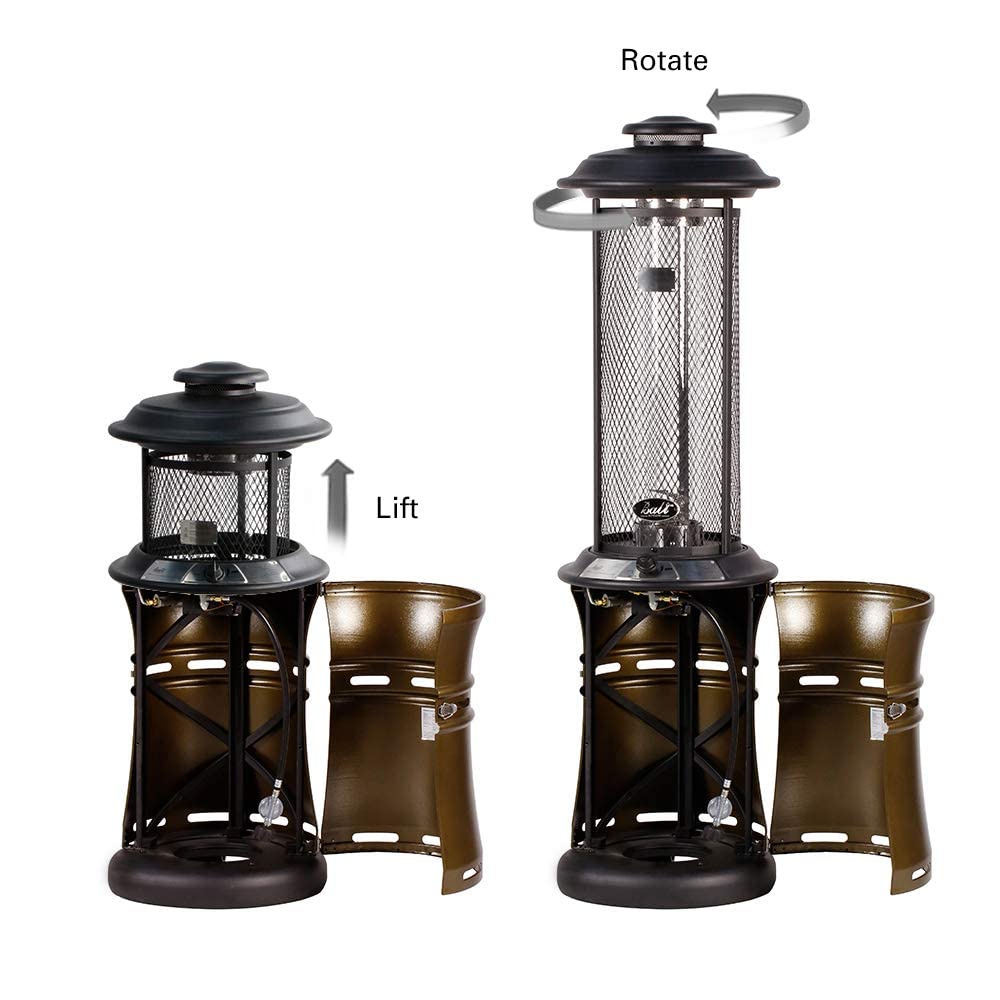 20 inch Propane Patio Heater, Brozne