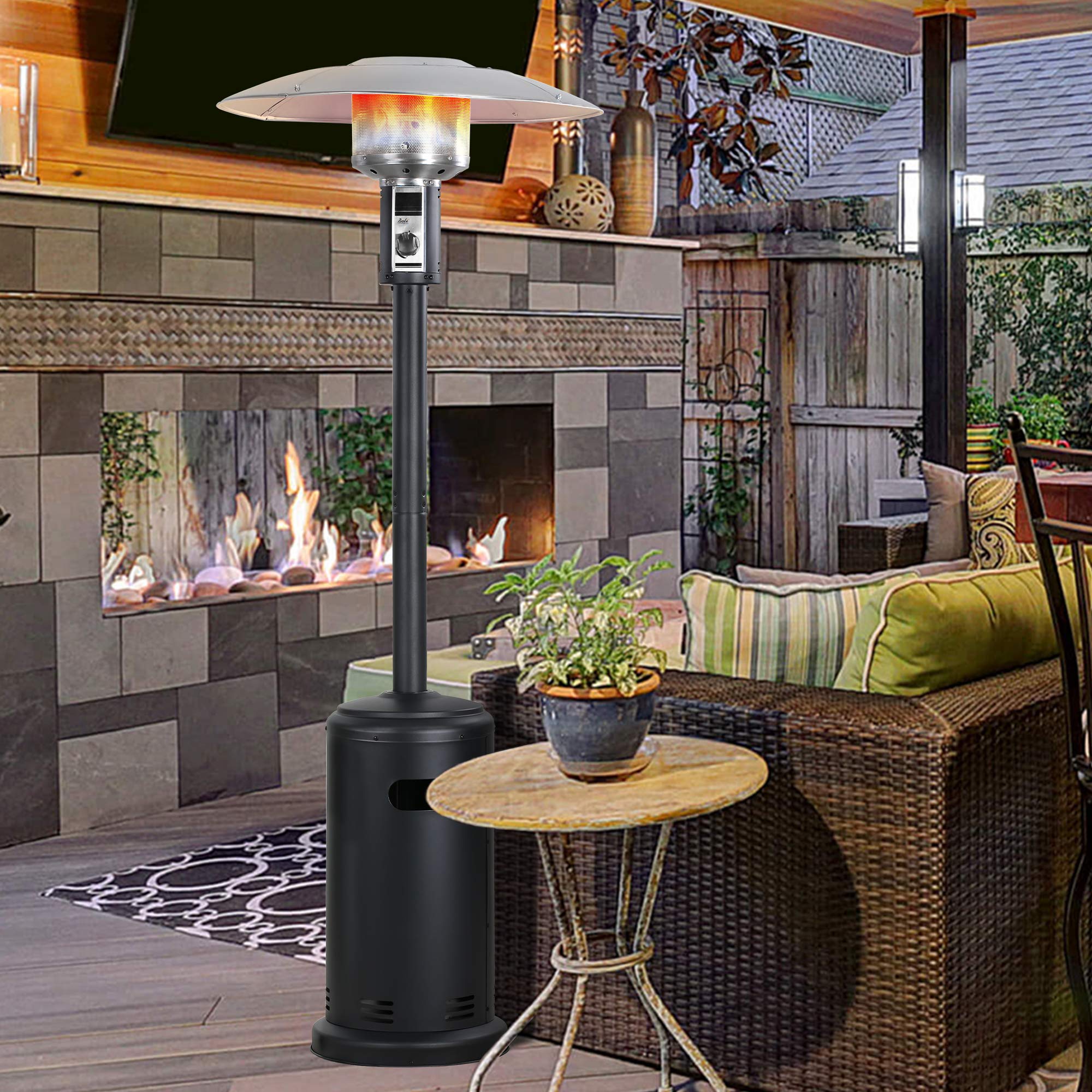 32 Inch Propane Patio Heater, Black