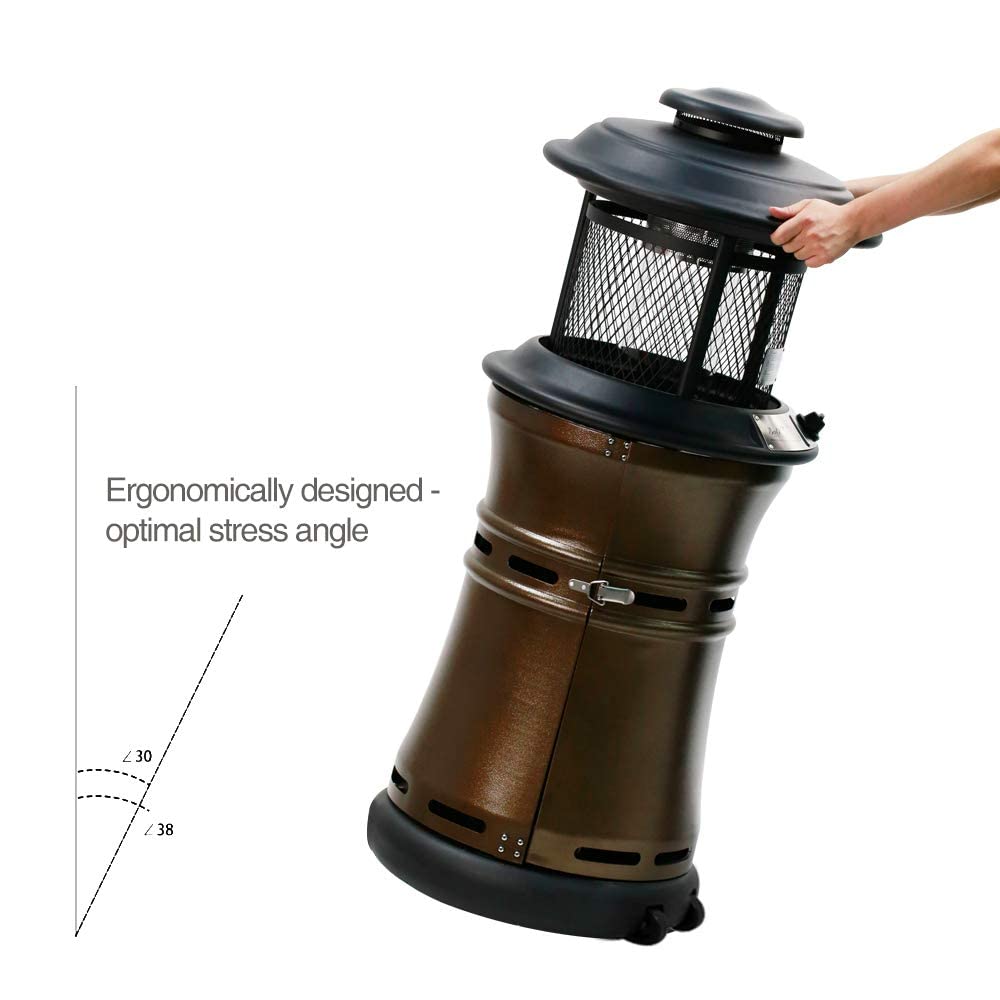 20 inch Propane Patio Heater, Brozne