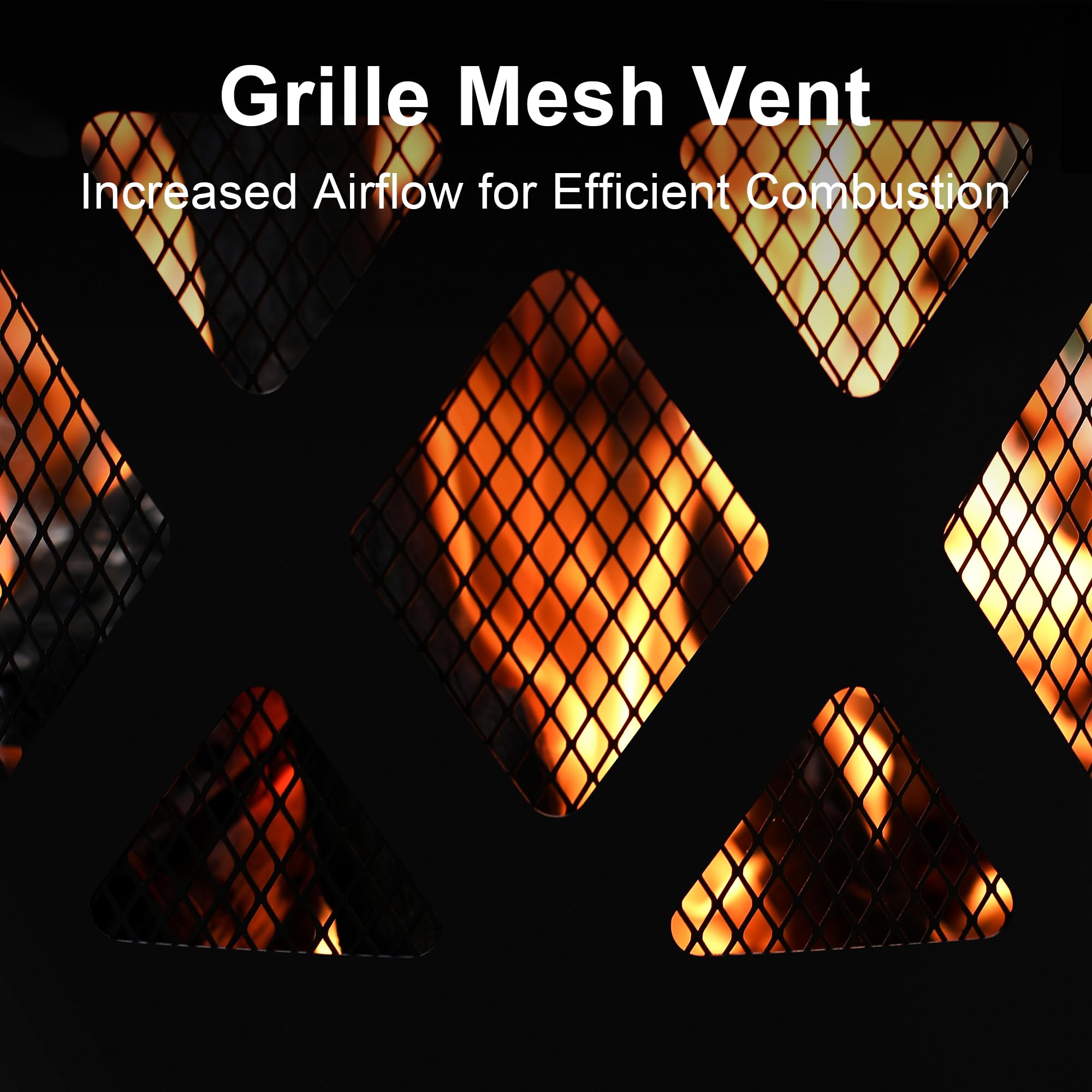 32 inch Wood Fire Pit, Black-Exclusive Price (30 Pieces)