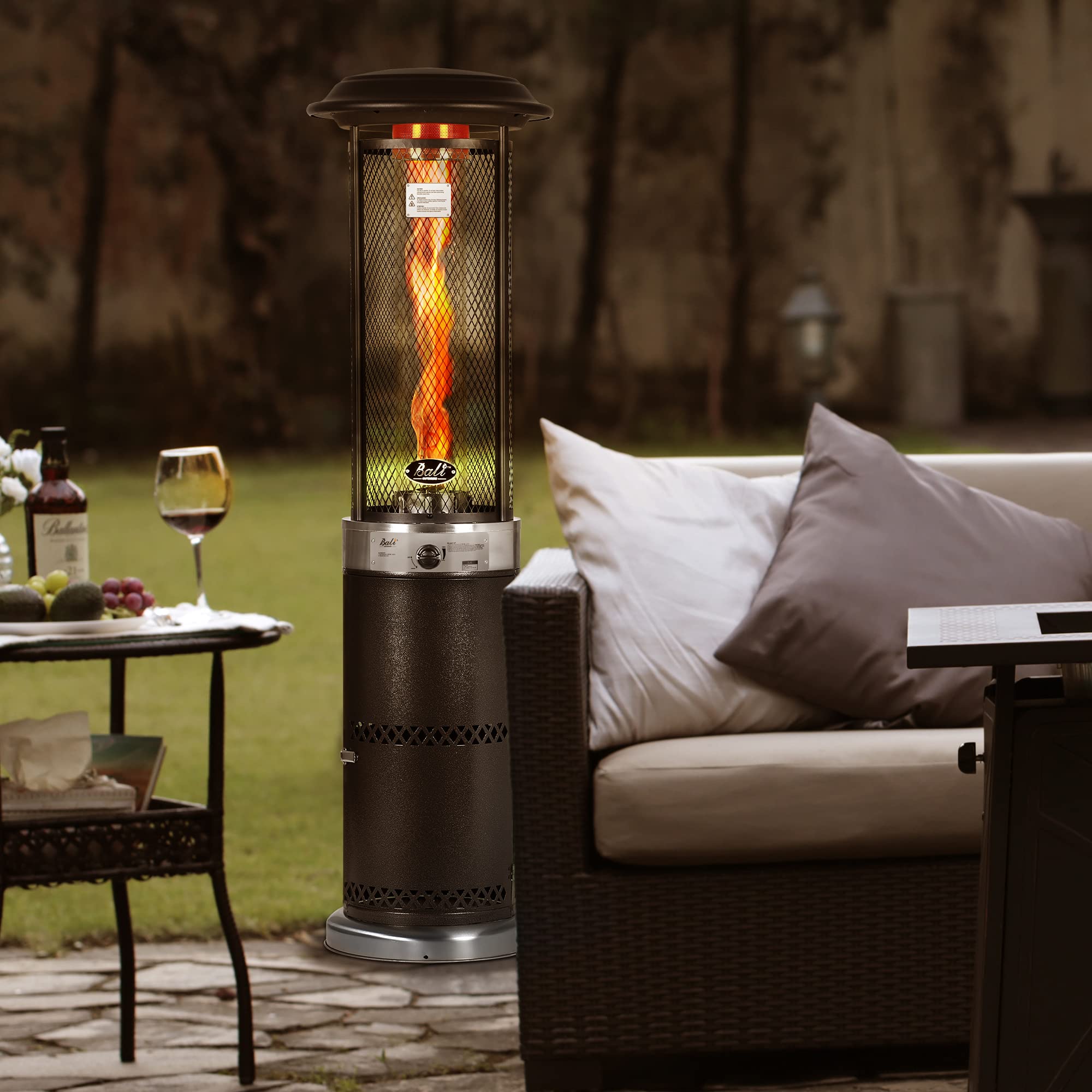 20 inch Propane Patio Heater, Dark Brown