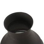 22 Inch Wood Burning Chiminea Fire Pits, Black
