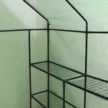 Walk In Greenhouse Garden for Planter Mini 8 Shelves 3 Tier Portable Green House